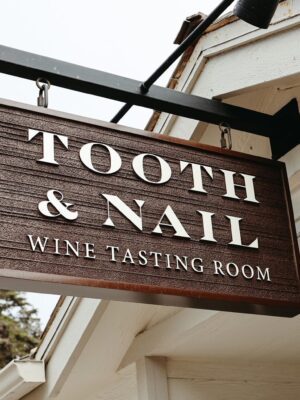 Tooth and Nail entry sign