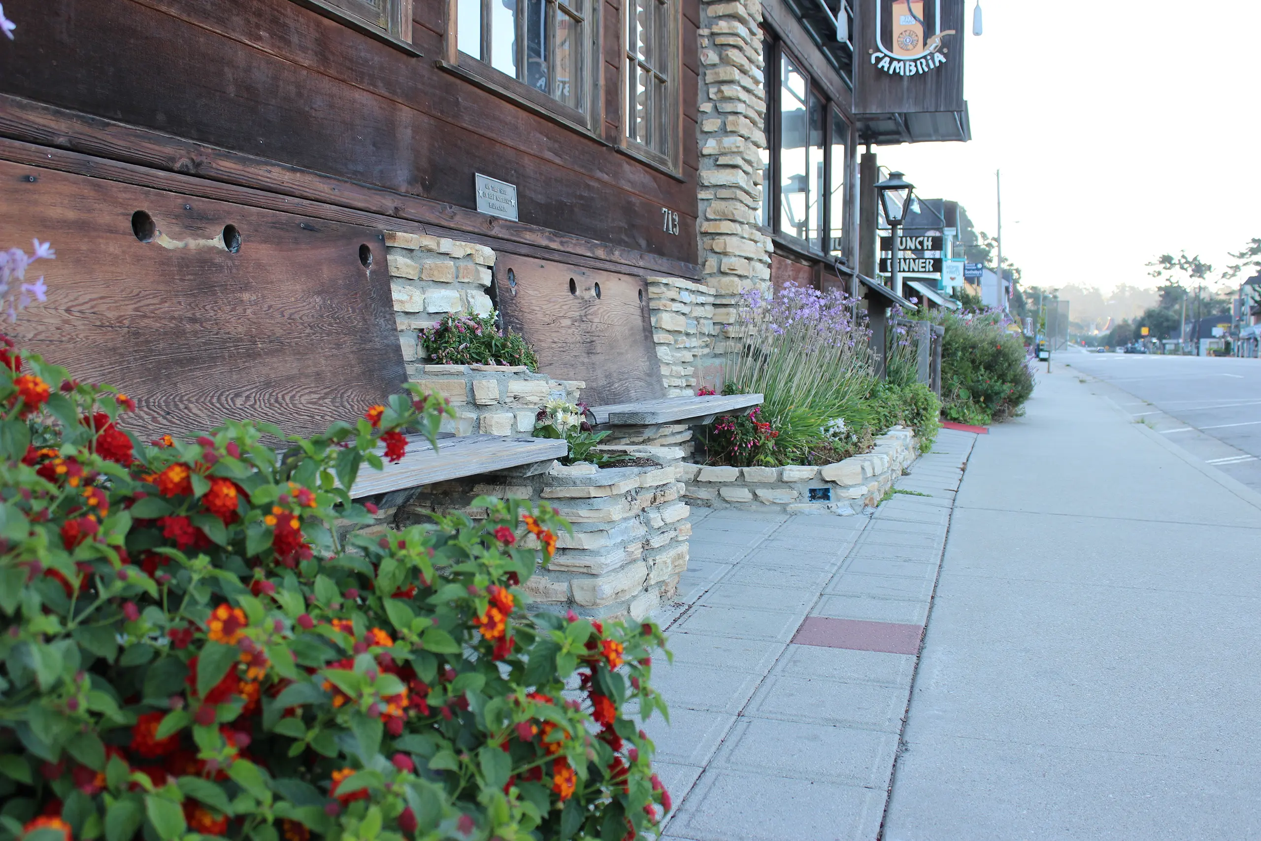 Benches in Cambria West Village